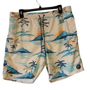 O'Neill Cruzers Sunset Palm Swim Board Shorts Size XL